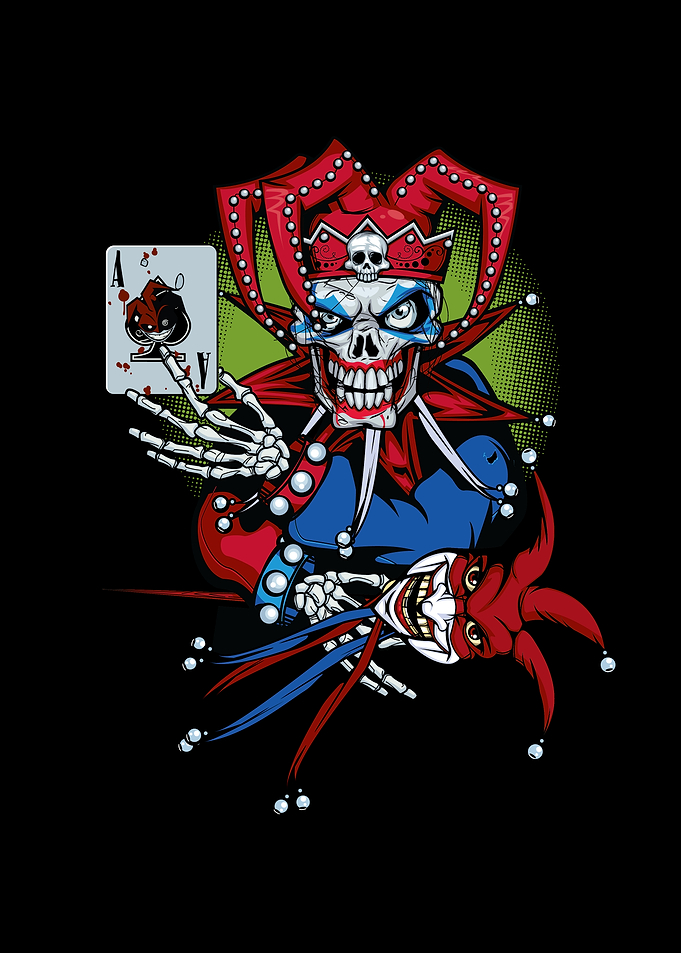 Skull Joker with Ace of Spades