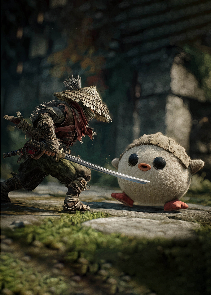 Samurai vs. Cute Creature