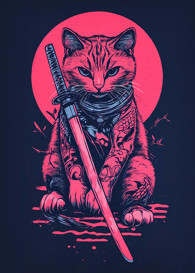Samurai Cat Katana