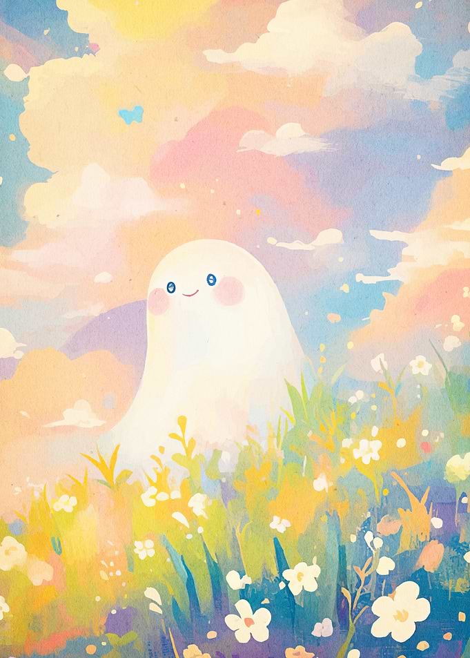 Ghost Pastel Meadow