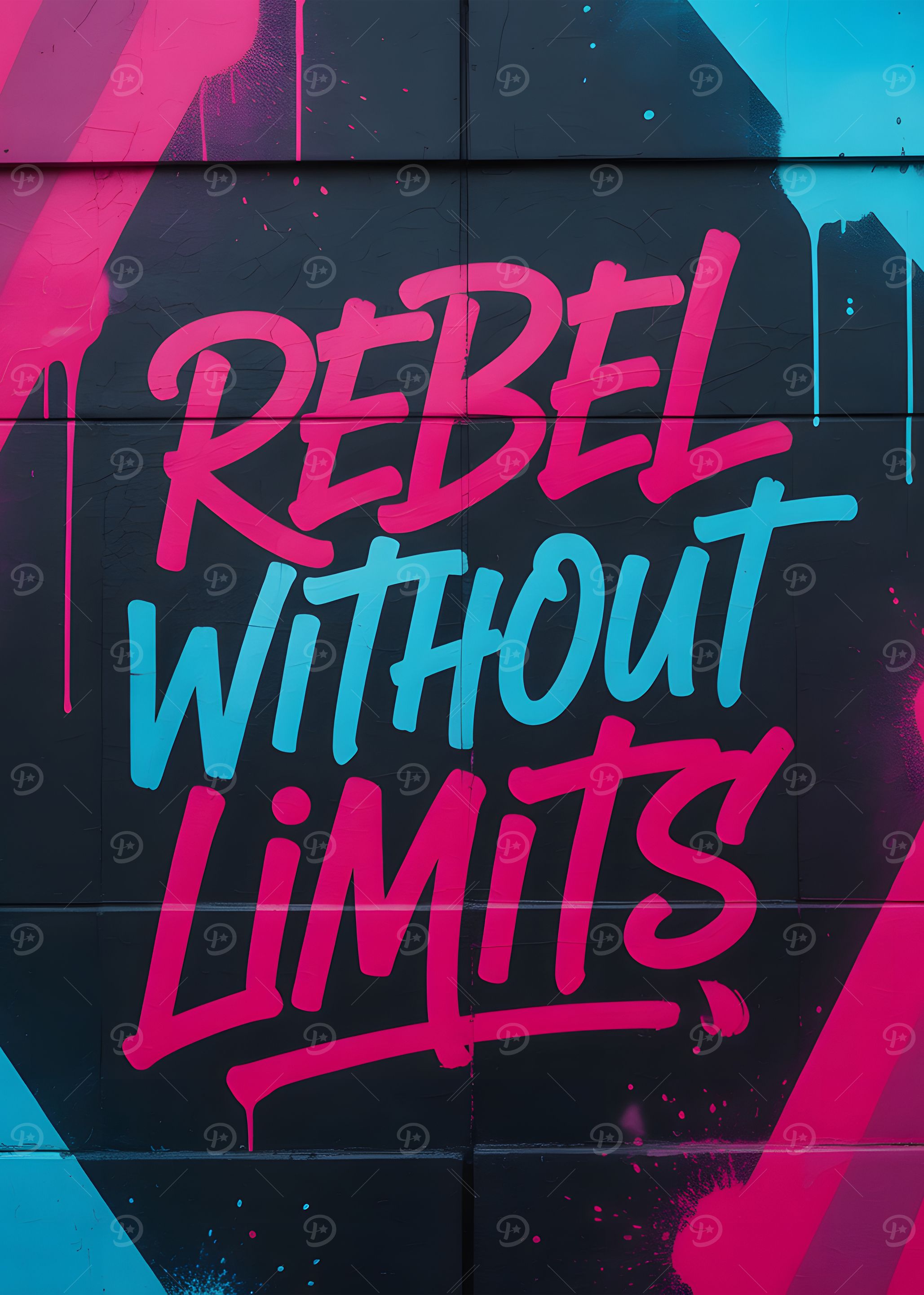 Rebel Without Limits Graffiti Art