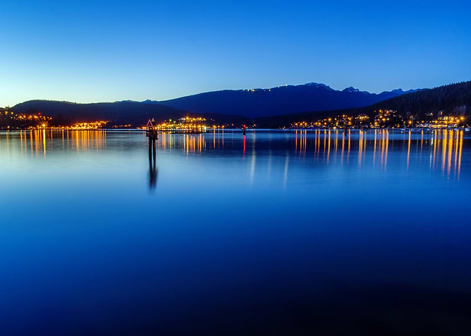 burrard inlet , fjord, canada