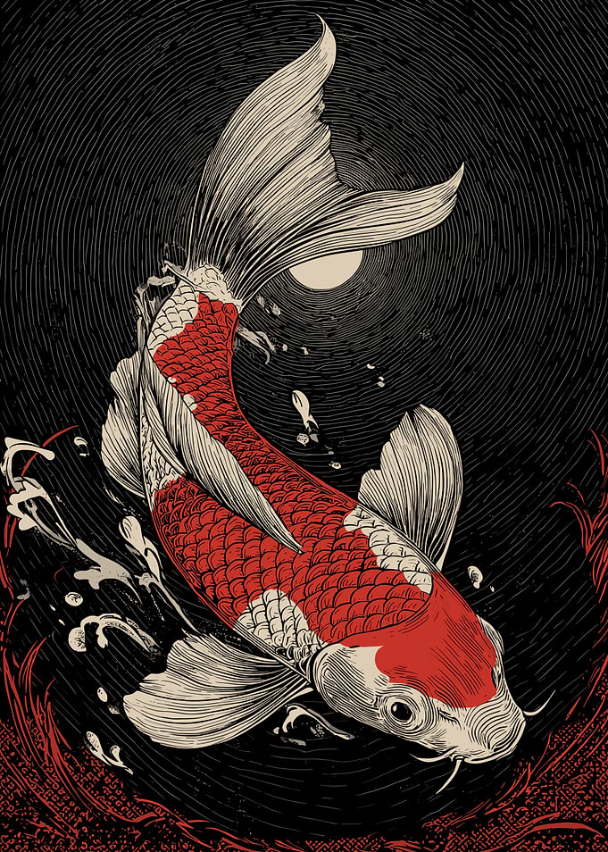 Koi Fish Illustration