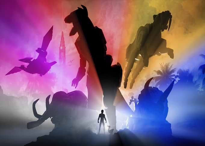 Fantasy Landscape with Giant Creatures