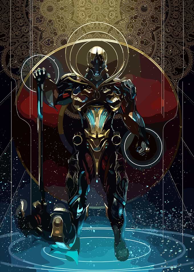 Warframe Video Game Poster