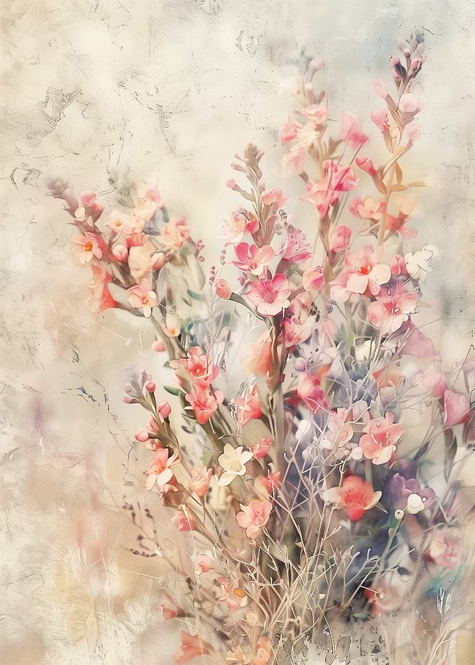 Floral Arrangement with Pink Blossoms