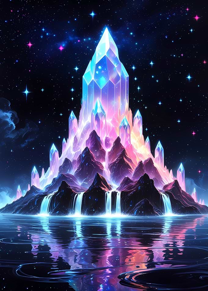 Crystal Mountain Landscape