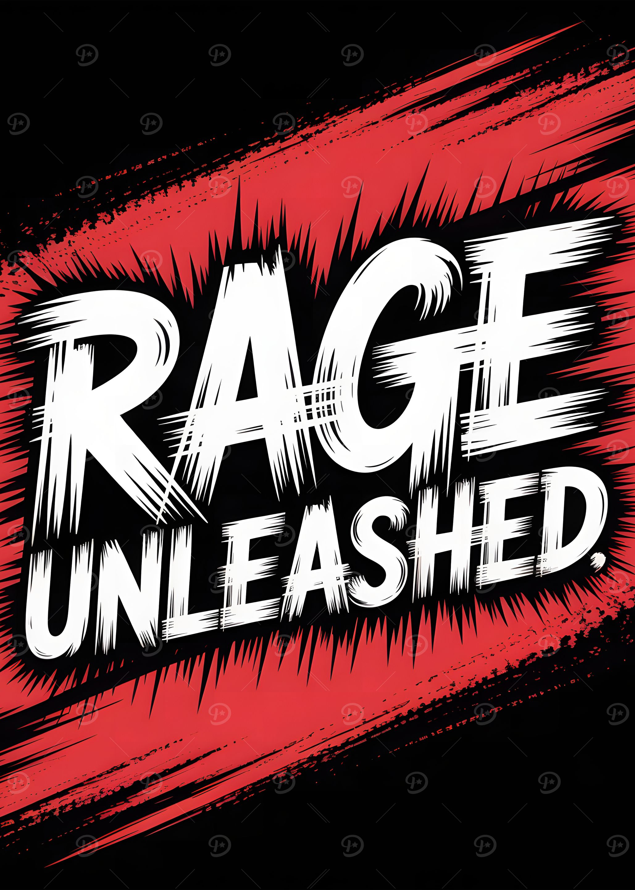 Rage Unleashed Motivational Poster