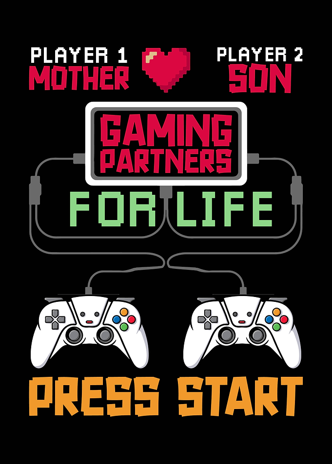 Mother and Son Gaming Partners