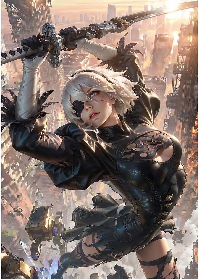 2B Nier Automata Sword Action