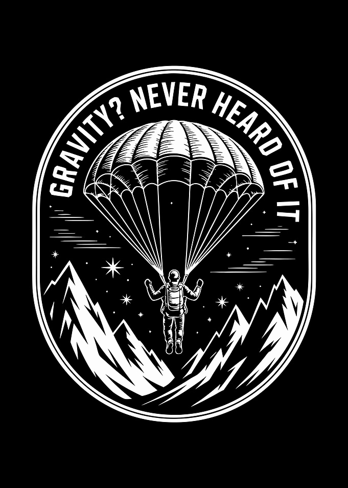 Gravity? Never Heard Of It Parachutist
