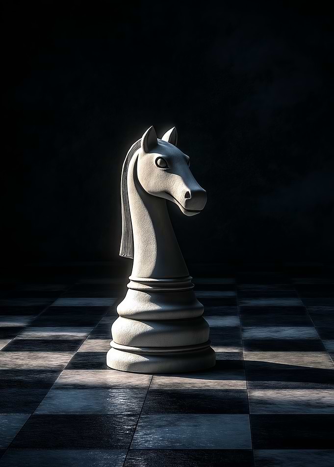The Knight's Gambit on a Chessboard