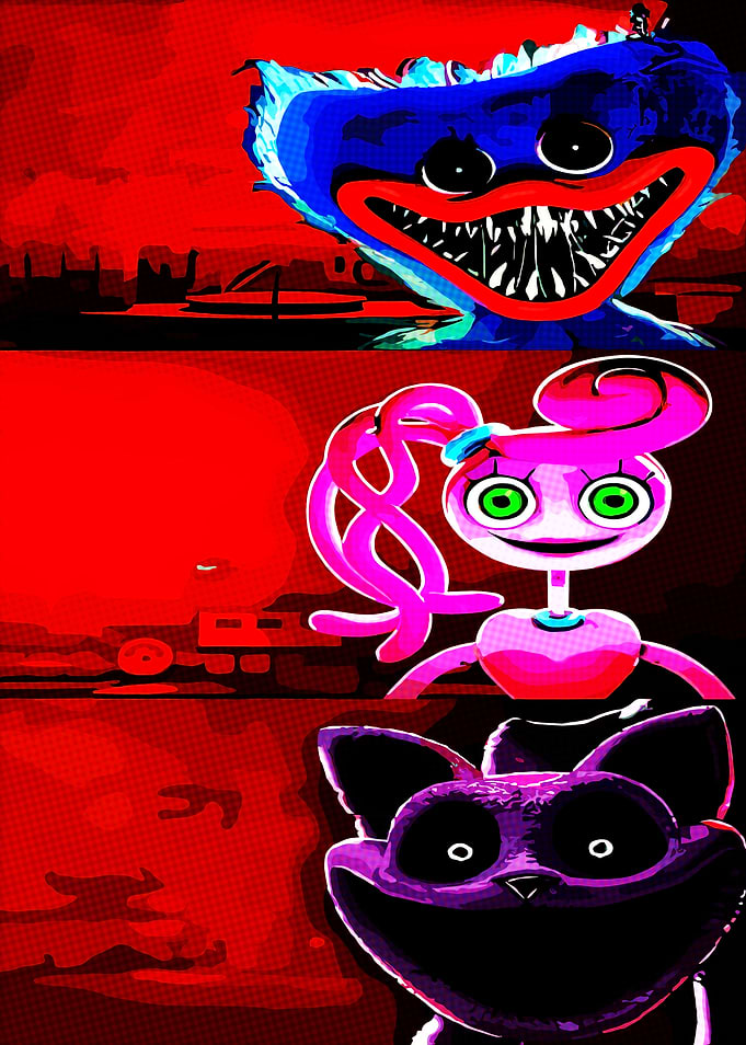 Poppy Playtime Characters Collage