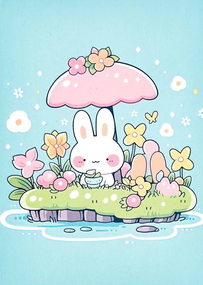 Bunny Mushroom Umbrella