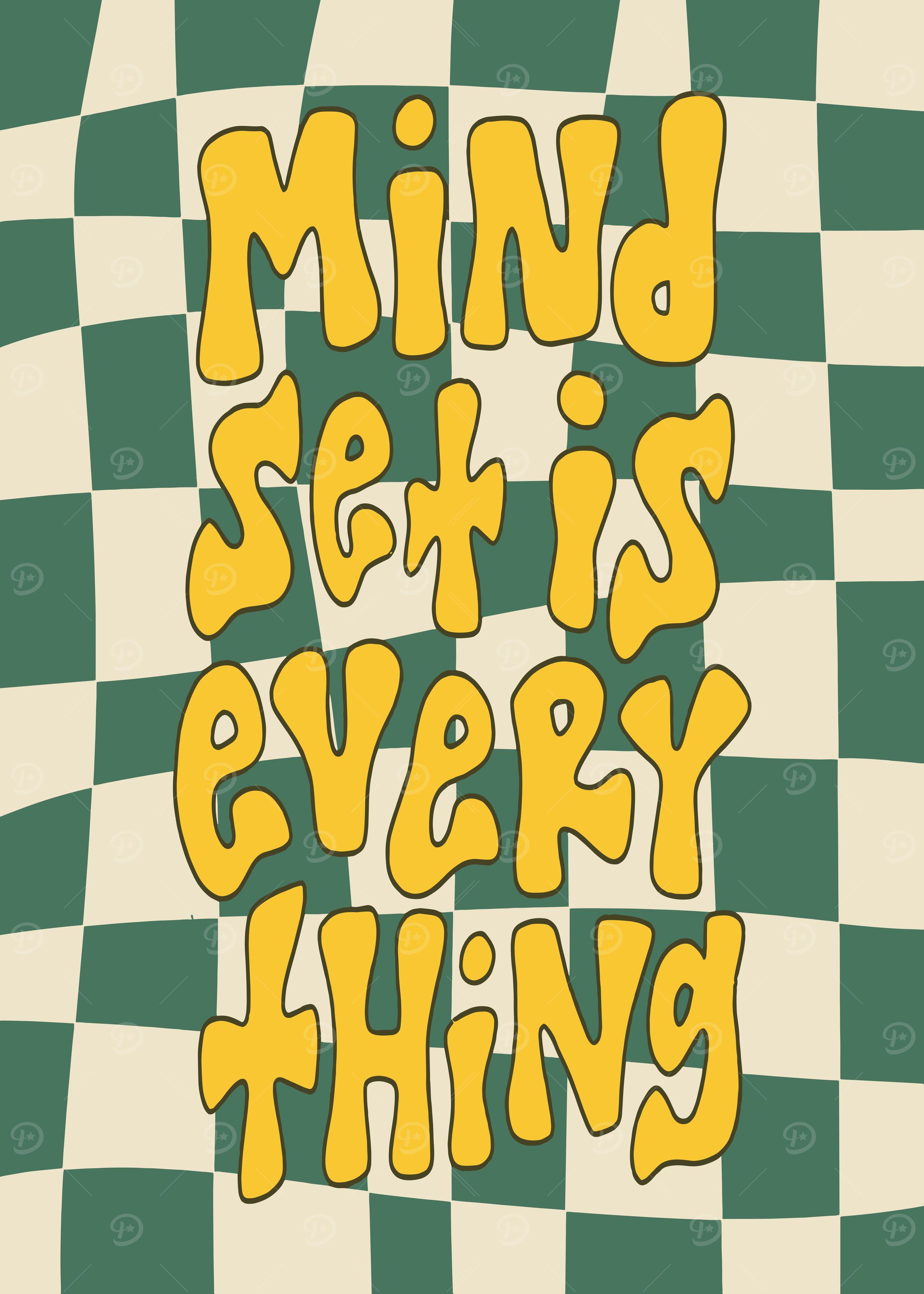 Mindset is Everything Retro Art
