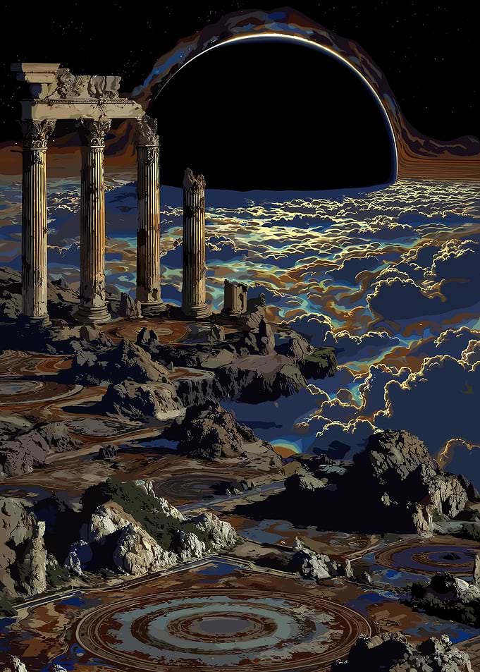 Ancient Ruins and Celestial Anomaly