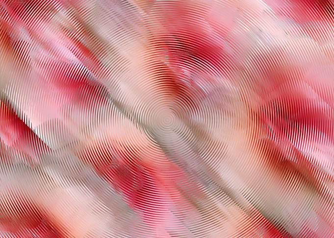 Abstract Red and White Ripple Pattern