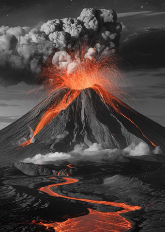 Volcanic Eruption Landscape
