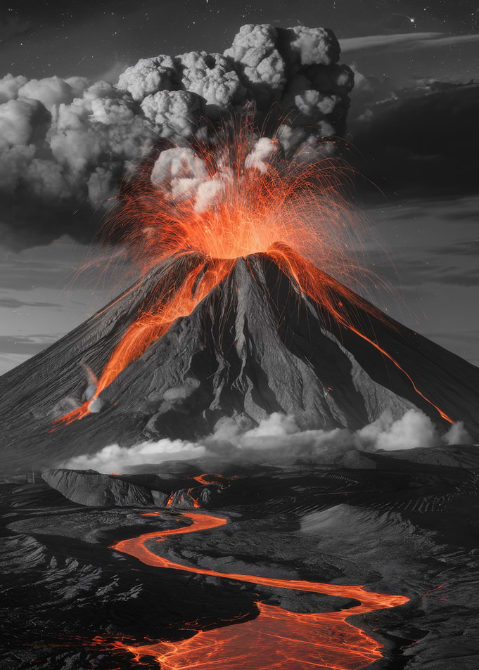 Volcanic Eruption Landscape