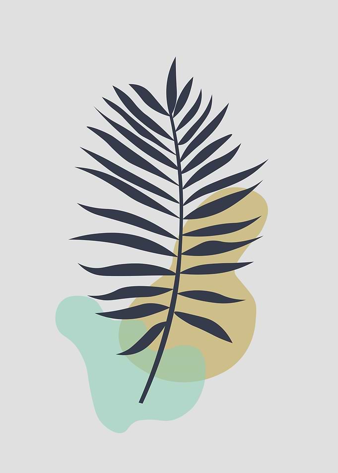 Minimalist Palm Leaf Art