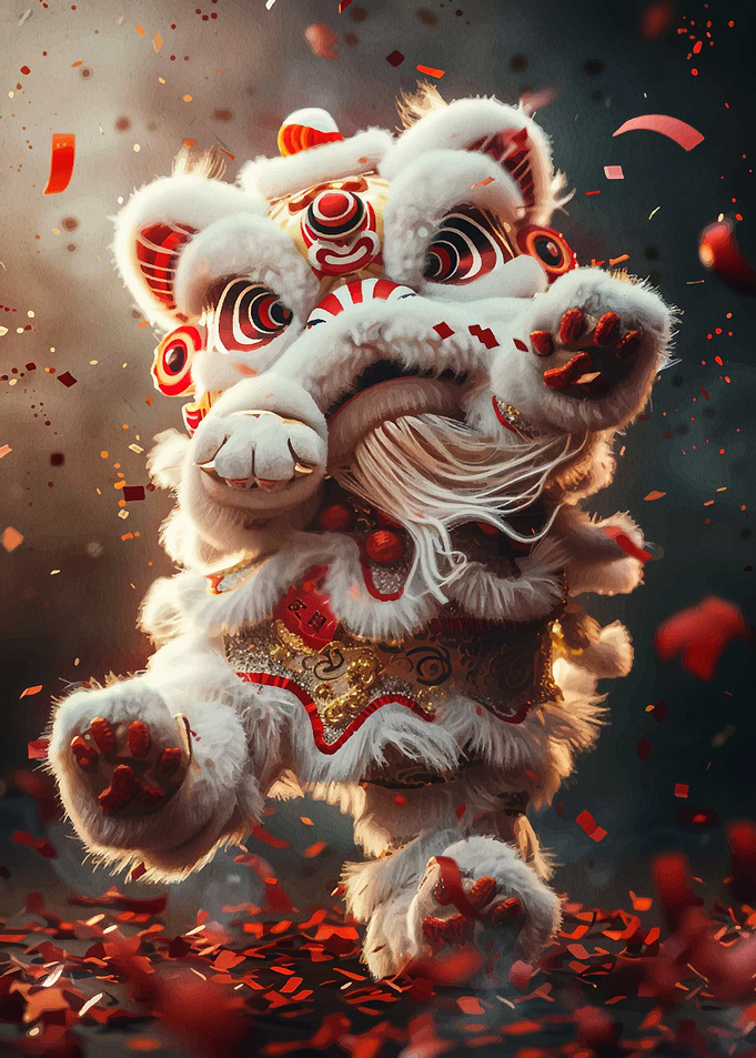 Chinese Lion Dance Celebration