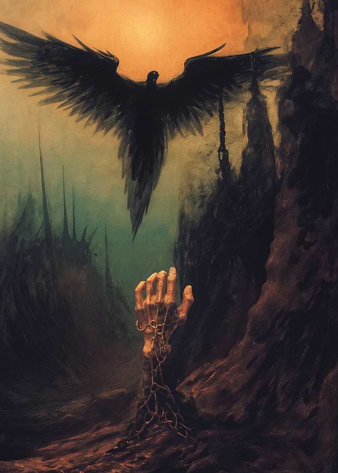 Dark Angel and Hand from Ground