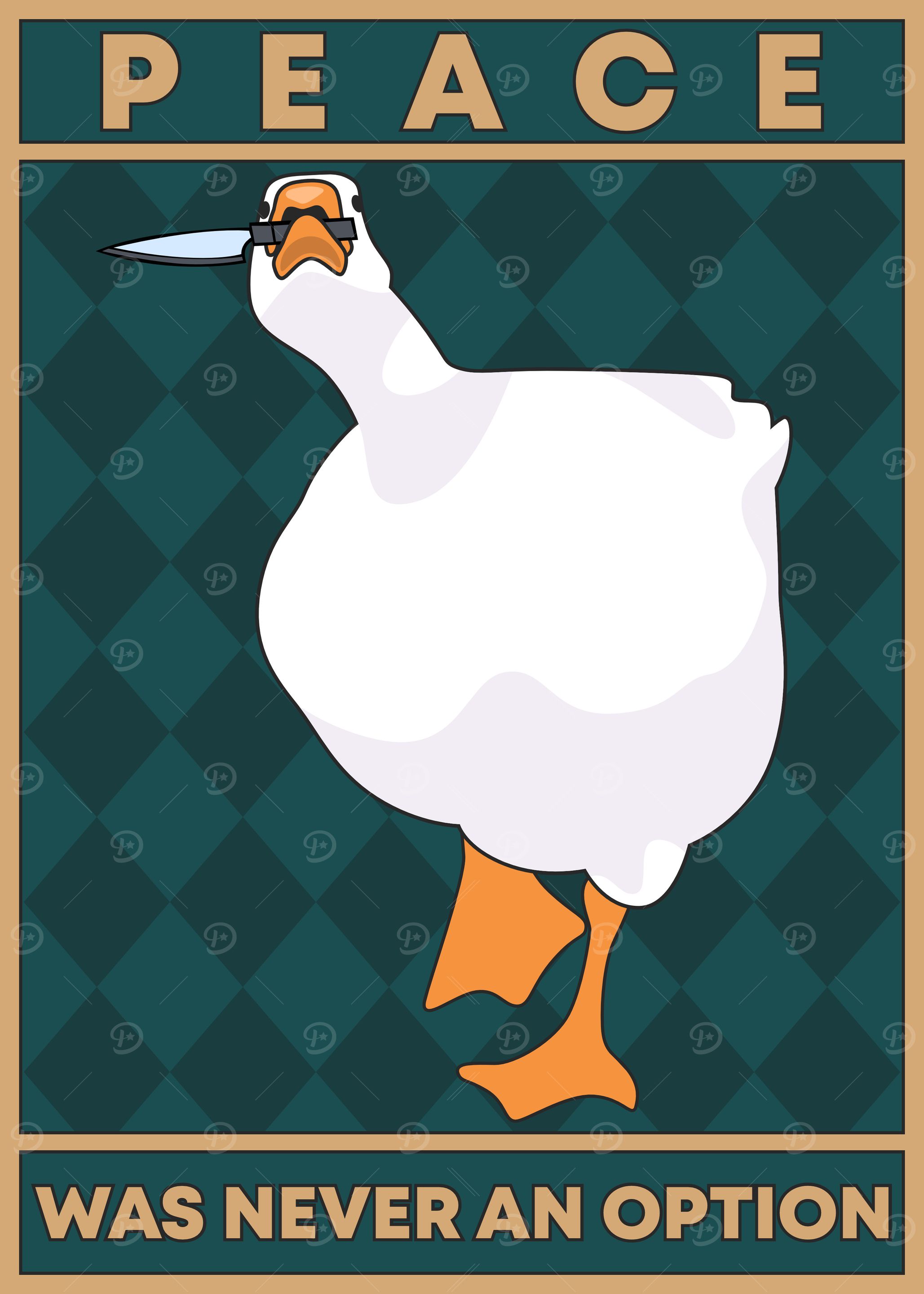 Goose with Knife: Peace Was Never Option