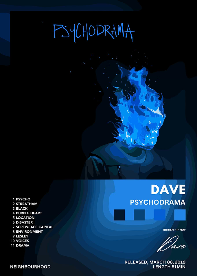 Dave Psychodrama Album Cover Art