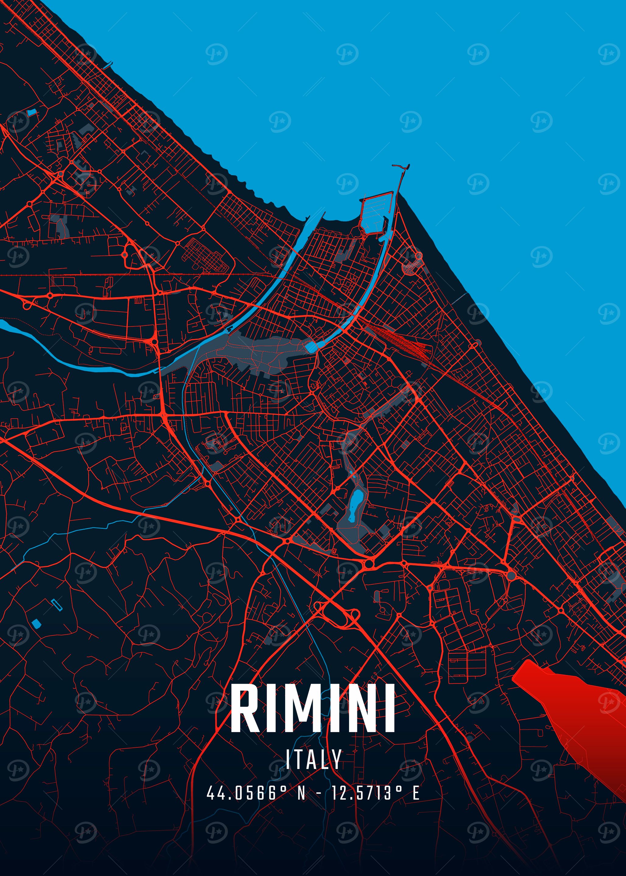 Rimini City Map