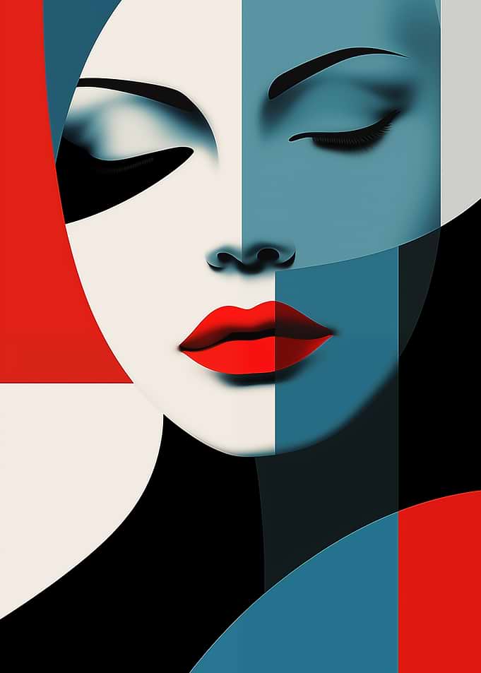 Abstract Woman Portrait