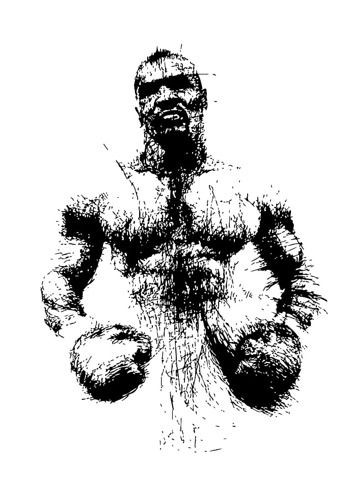 Mike Tyson Boxing Sketch