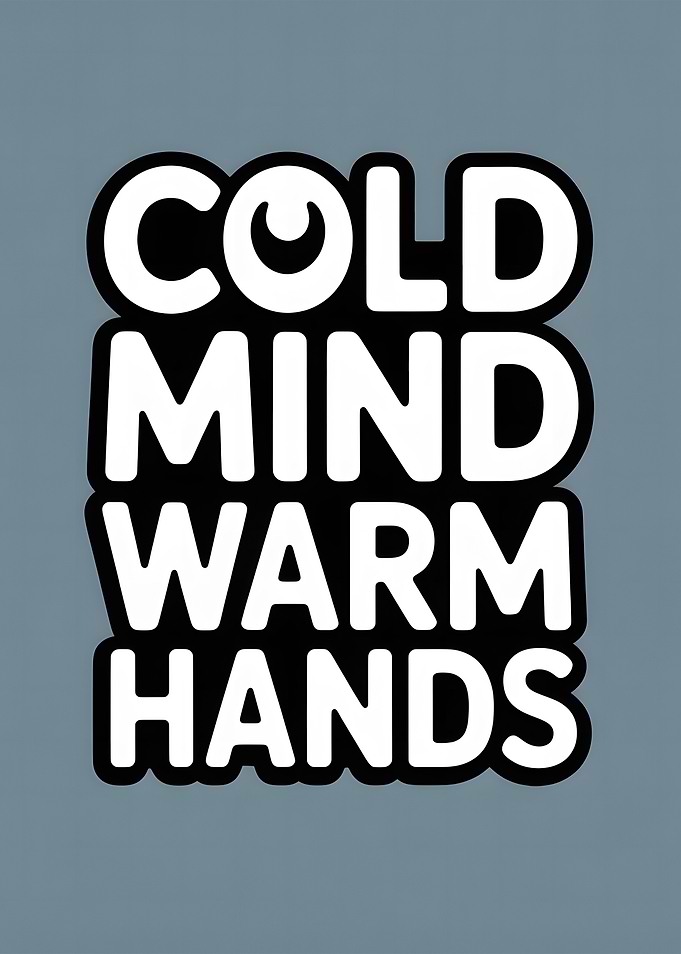 Cold Mind Warm Hands Typography