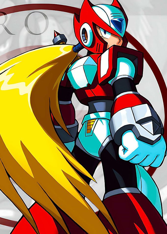 Mega Man Zero character illustration