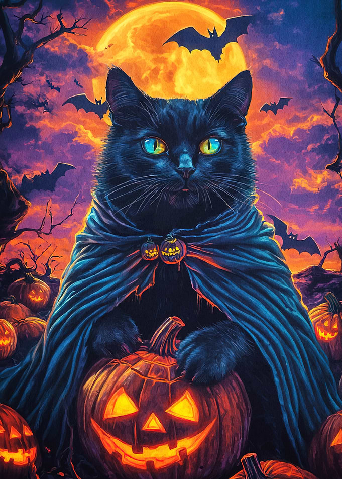 Halloween Cat Pumpkin