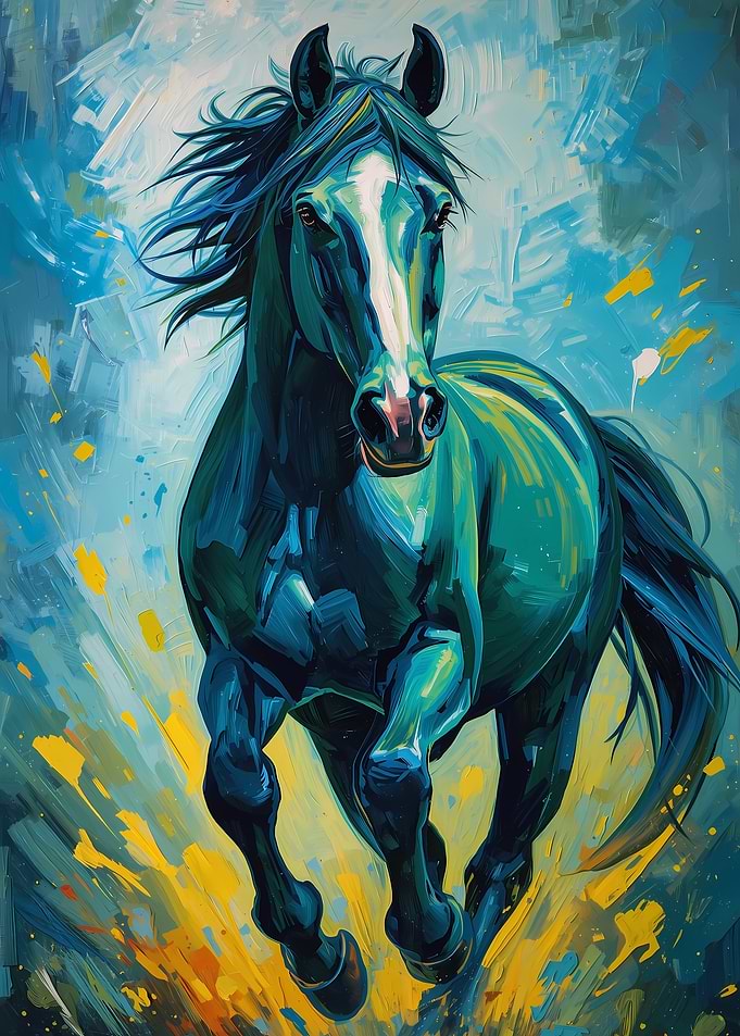 Running Horse Painting