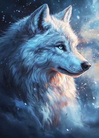 White Wolf Portrait