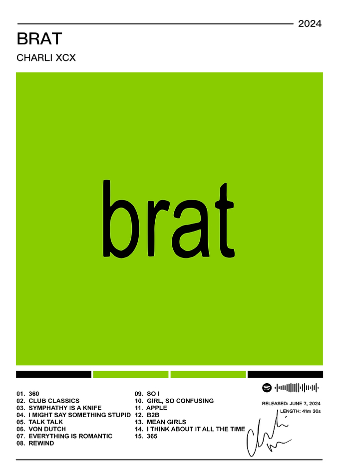 Charli XCX - BRAT Album Cover