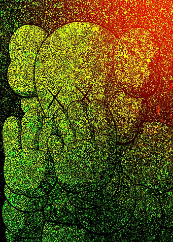 Abstract KAWS Figure Art