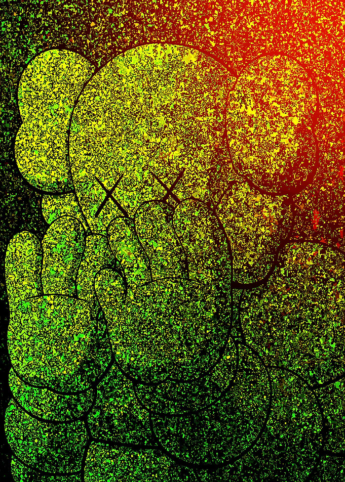 Abstract KAWS Figure Art