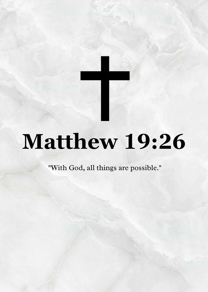 Matthew 19:26 Christian Quote