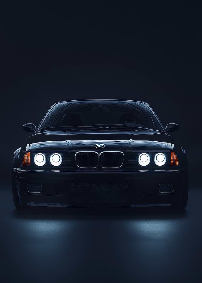 BMW E34 Front View