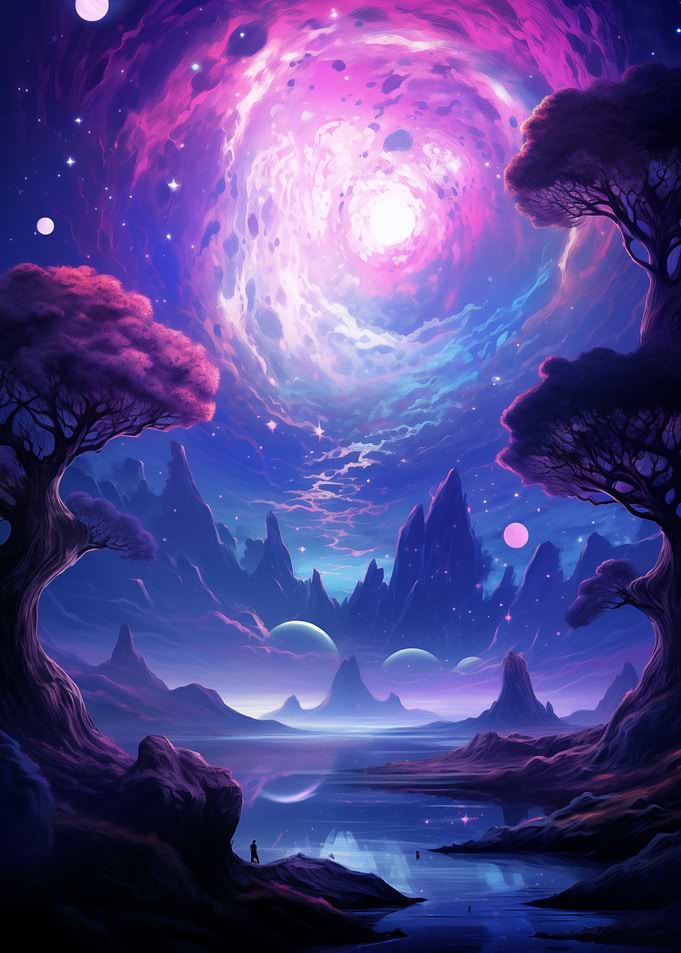 Fantasy Nebula Landscape