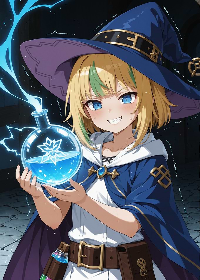 Anime Witch with Potion