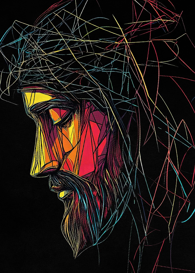 Jesus Christ Abstract Portrait