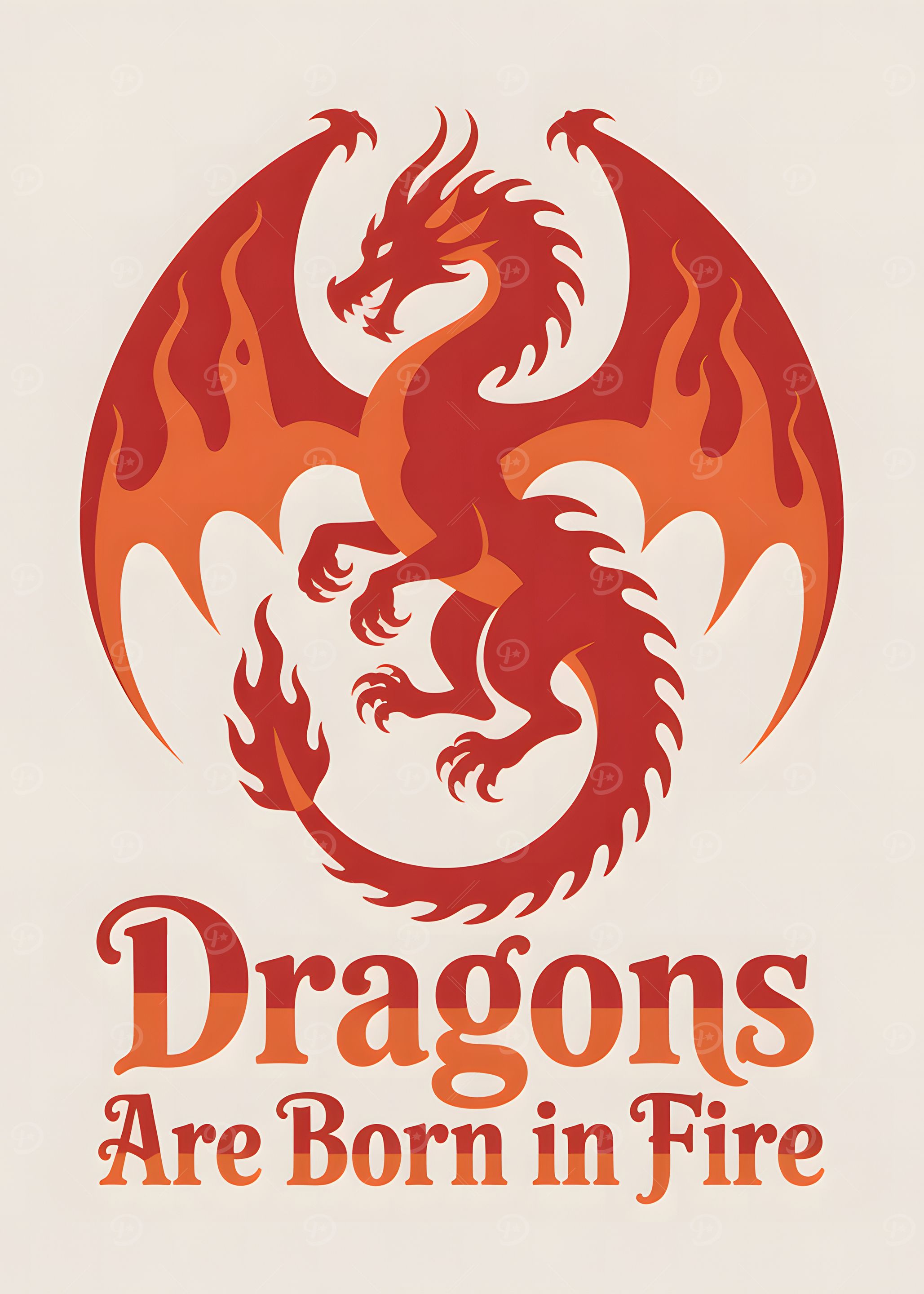 Dragons Are Born in Fire Poster