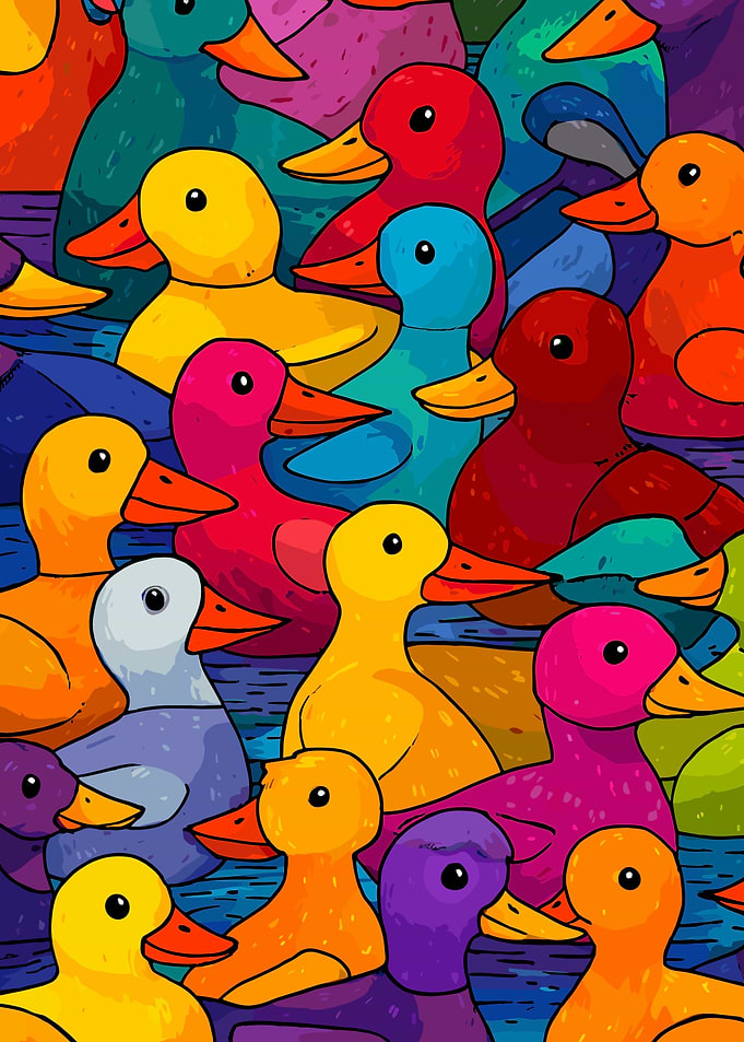 Colorful Ducks
