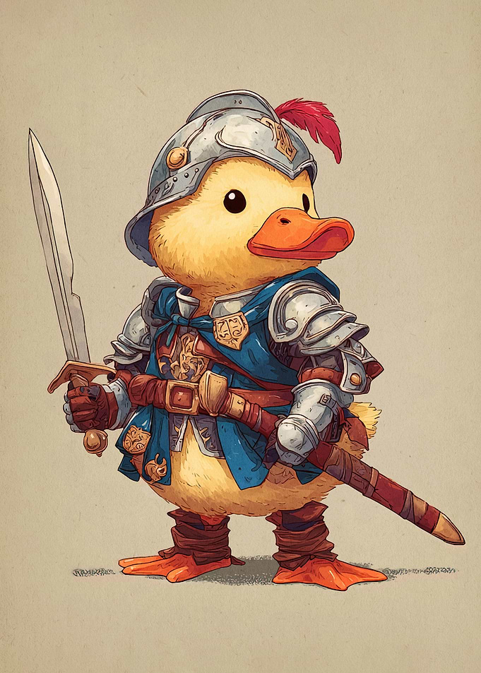 Duck Knight in Shining Armor