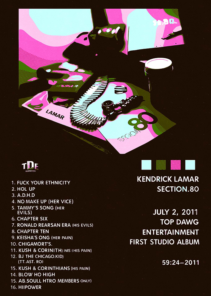 Kendrick Lamar Section.80 Album Cover