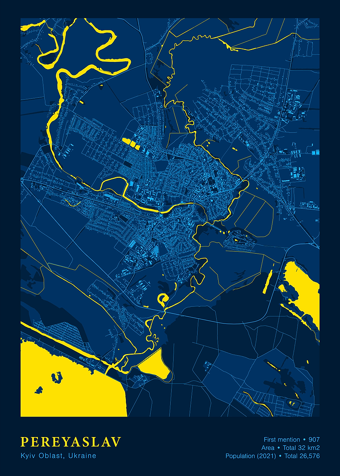 Pereyaslav, Kyiv Oblast, Ukraine Map