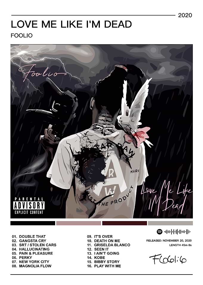 Foolio - Love Me Like I'm Dead album cover
